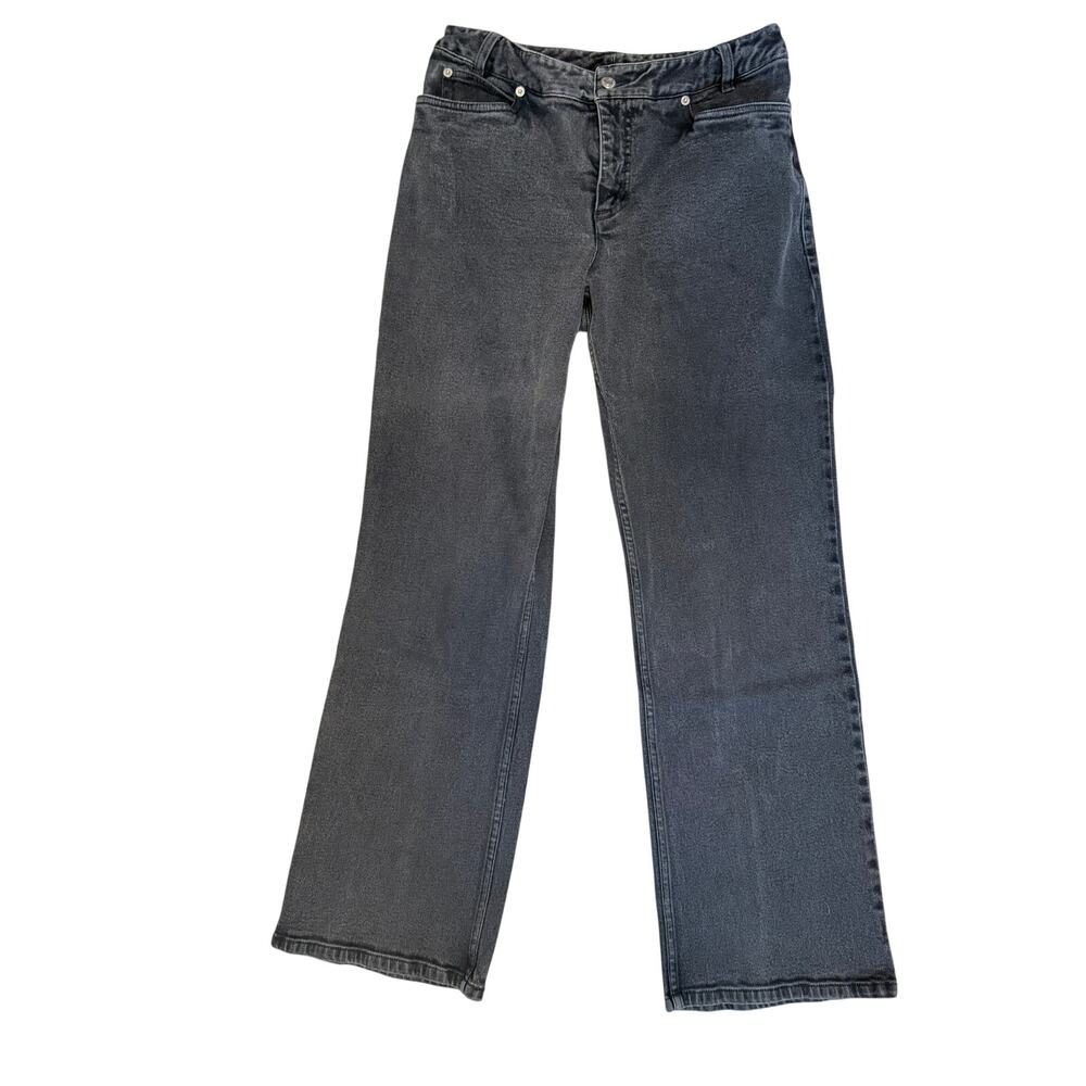 Pendleton Vintage Washed Black Bootcut Jeans 8 | Cotton | Made in Hong Kong - Picture 2 of 10